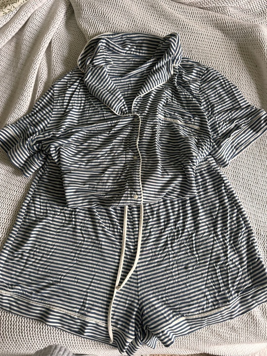 GAP Other - Gap Body Modal Blue Stripe Pajama Short Short Set